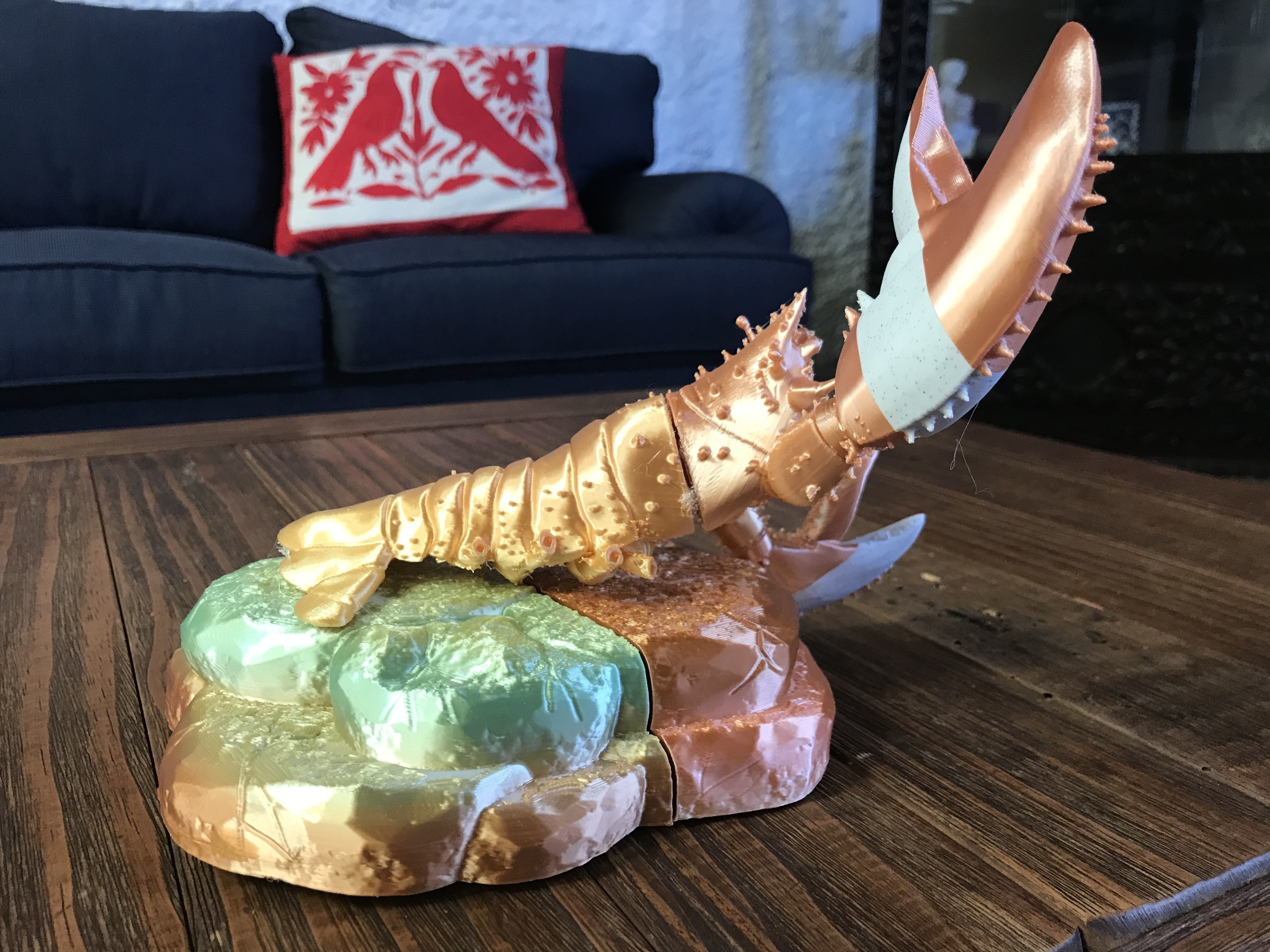 Lobster Ready for 3D Print 3D print model_13