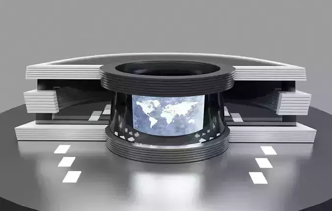 Virtual Tv Studio News Desk 