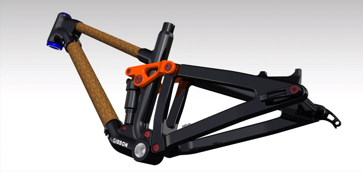 Frame MTB Full Suspension 3D model_3