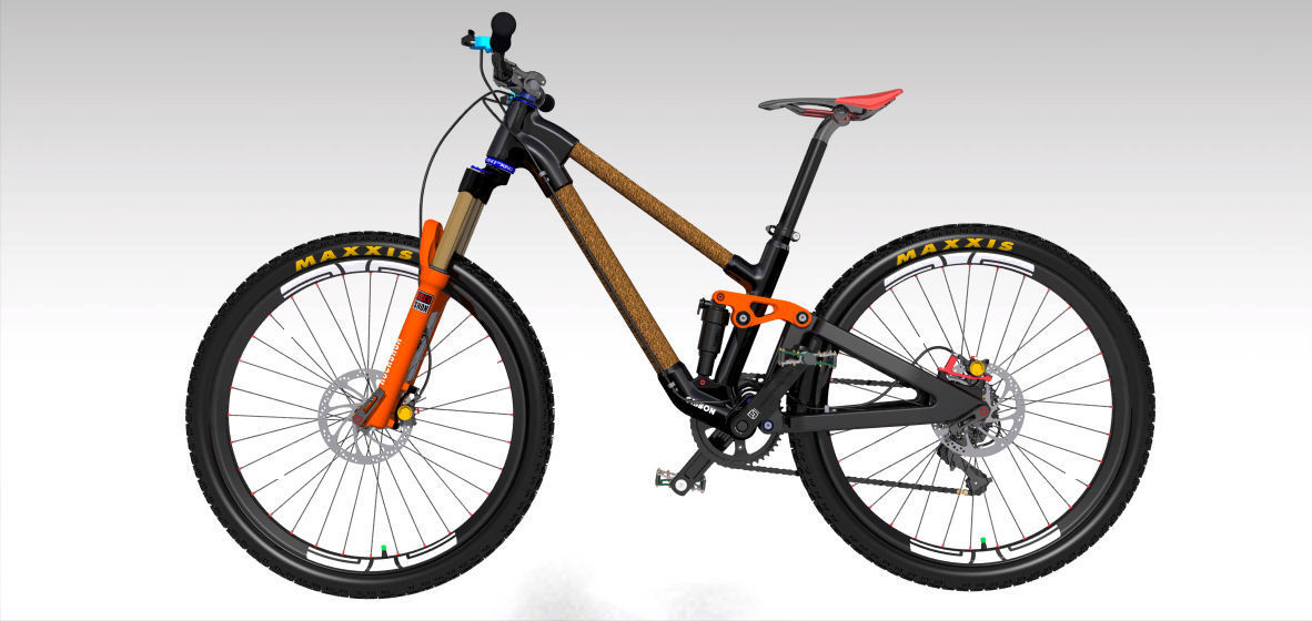 Frame MTB Full Suspension 3D model_6