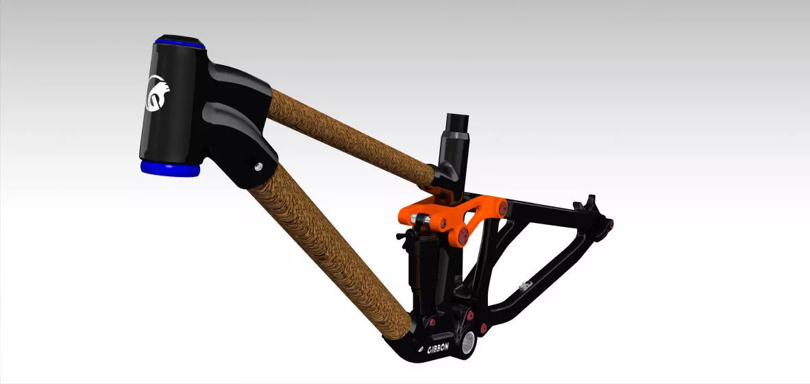 Frame MTB Full Suspension 3D model_0