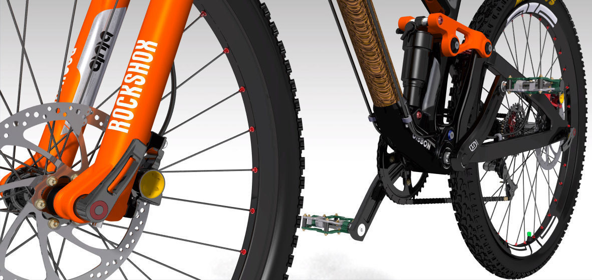 Frame MTB Full Suspension 3D model_9