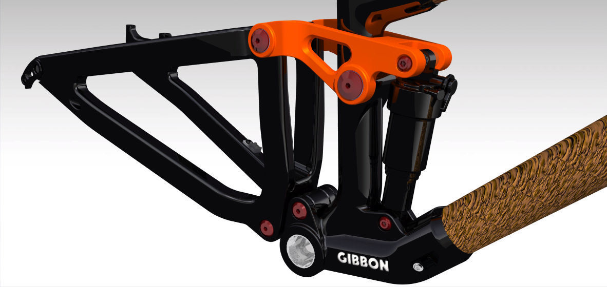 Frame MTB Full Suspension 3D model_2
