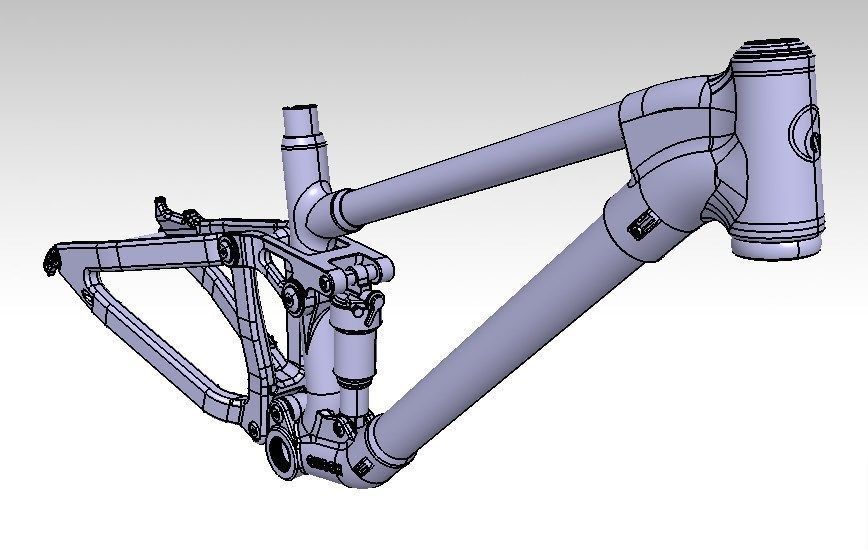 Frame MTB Full Suspension 3D model_11