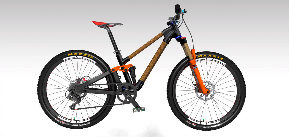 Frame MTB Full Suspension 3D model_7