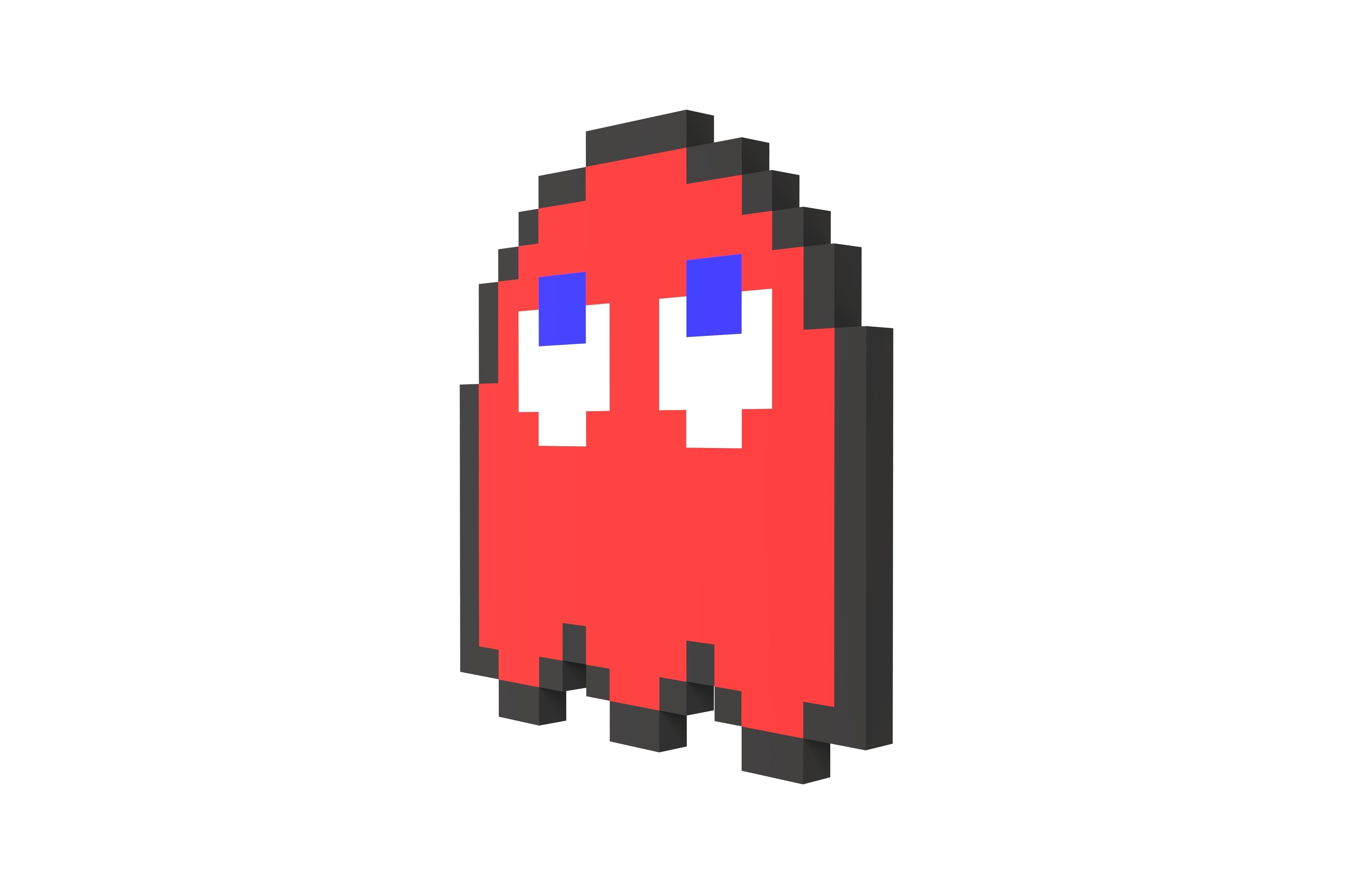 Pixel Blinky v1 003 Low-poly 3D model_2