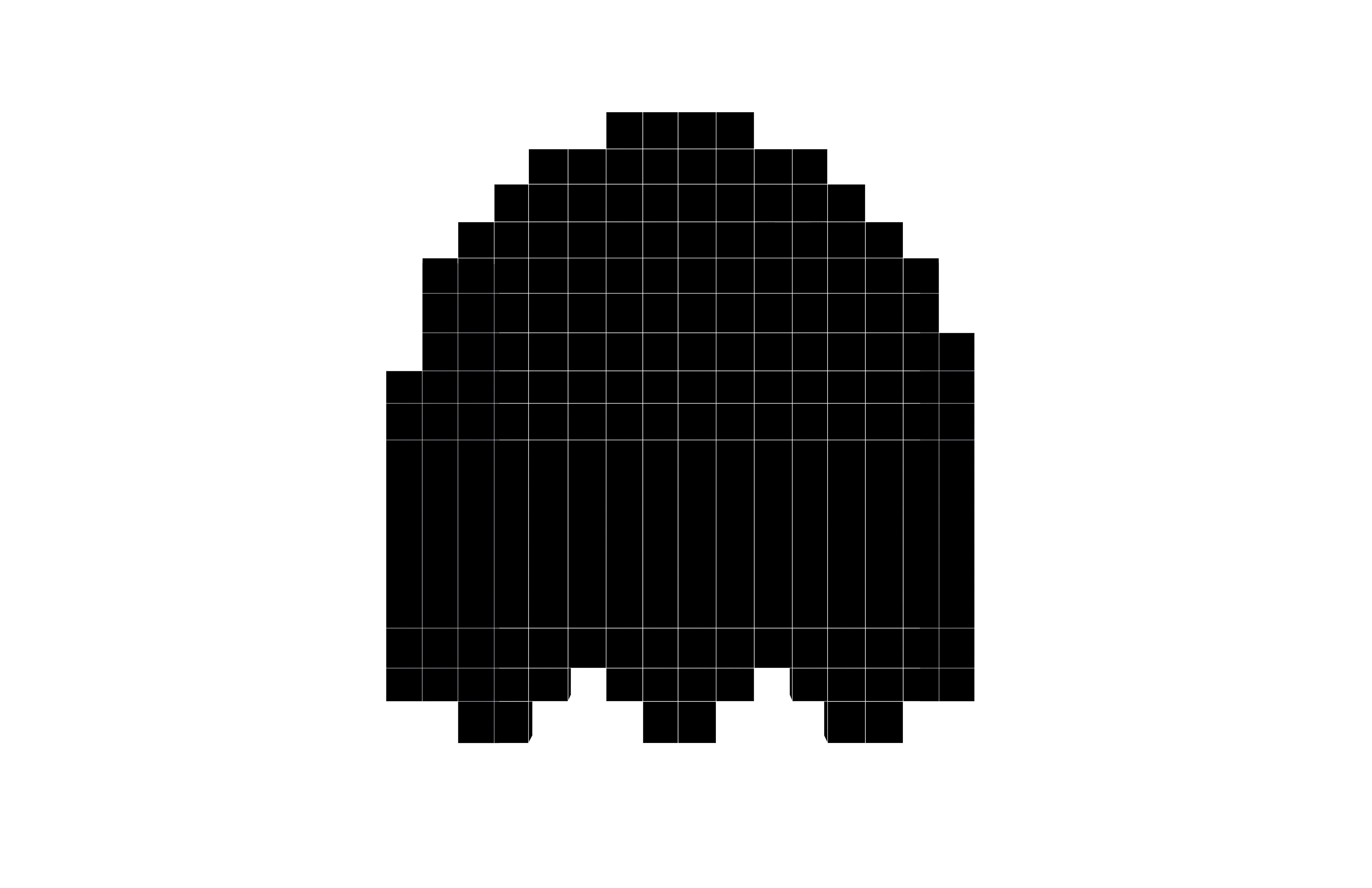 Pixel Clyde v1 001 Low-poly 3D model_6