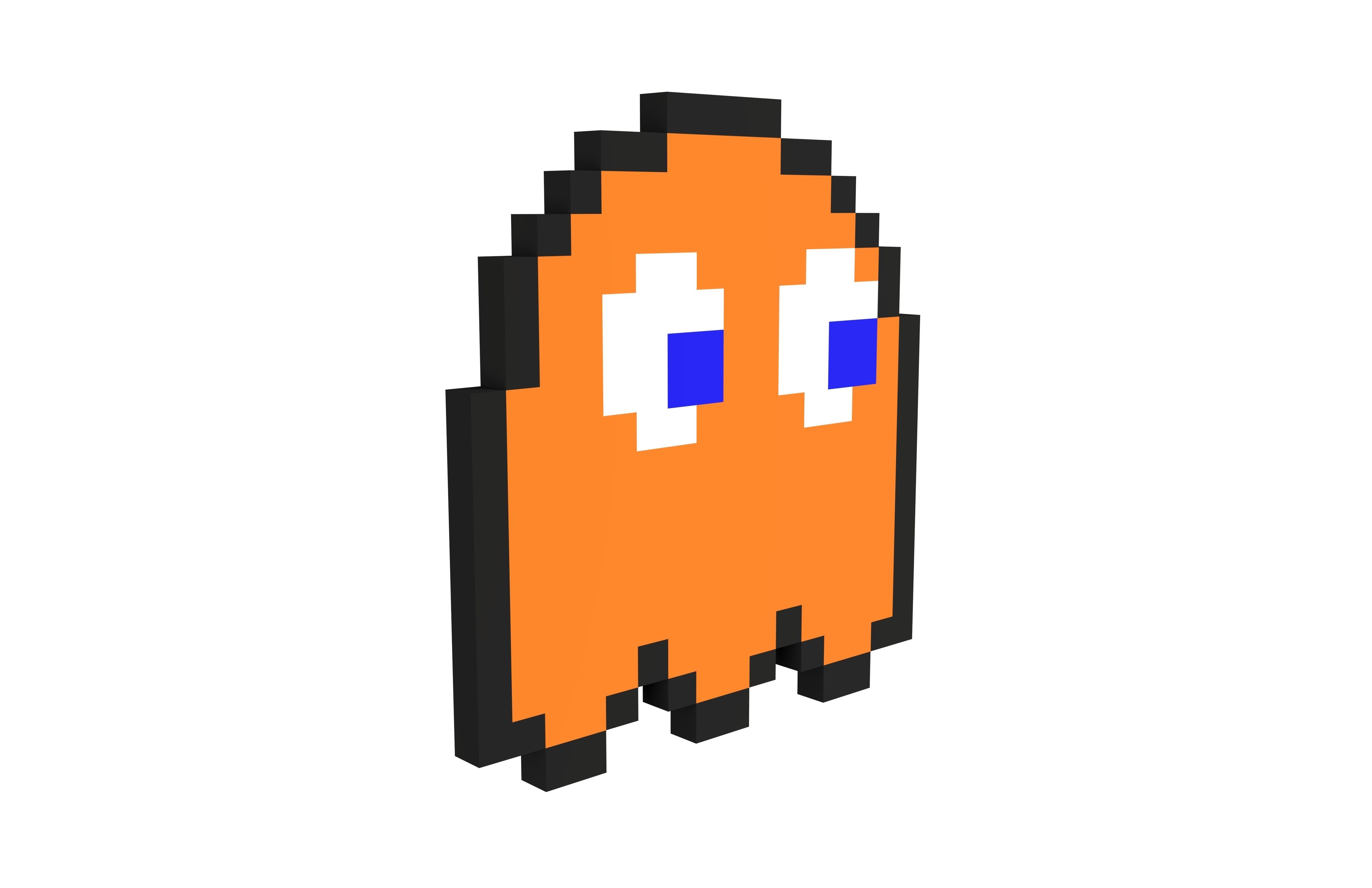 Pixel Clyde v1 001 Low-poly 3D model_3
