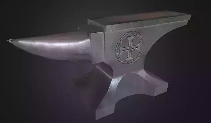 Divine Anvil Low-poly 3D model