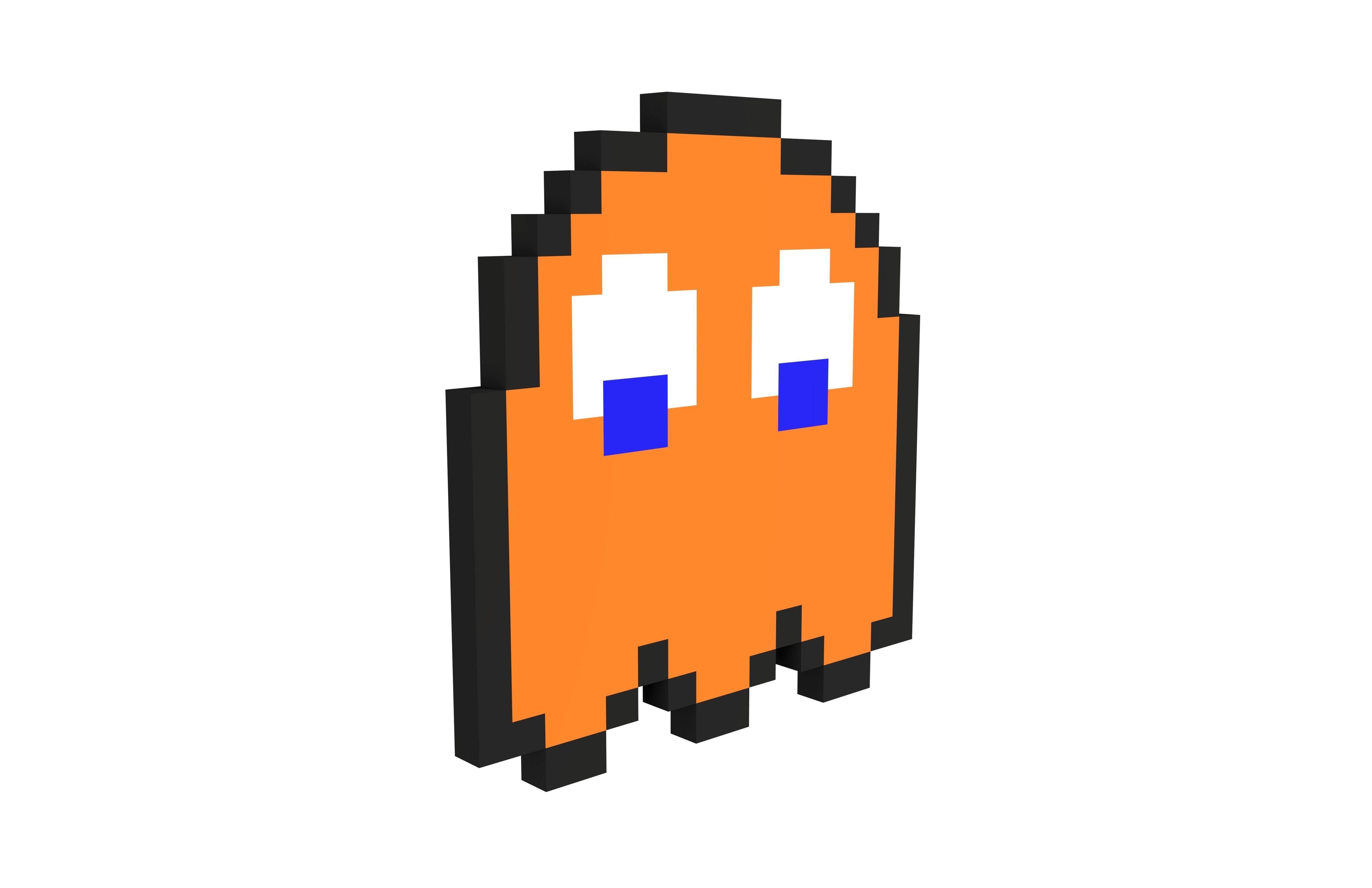 Pixel Clyde v1 002 Low-poly 3D model_3