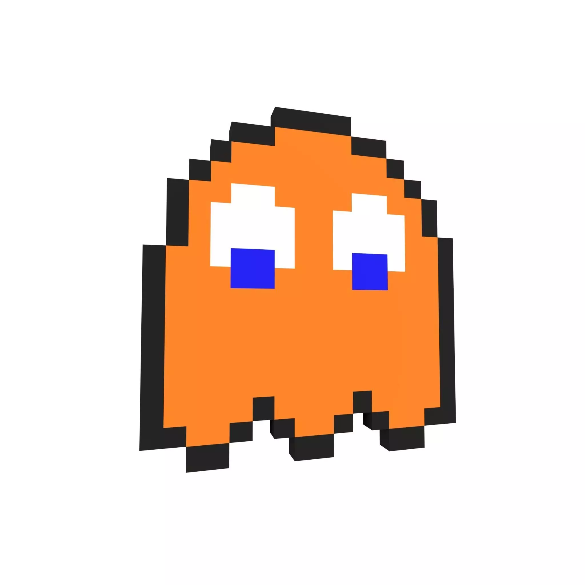 Pixel Clyde v1 002 Low-poly 3D model_0