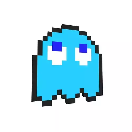 Pixel Iinky v1 003 Low-poly 3D model