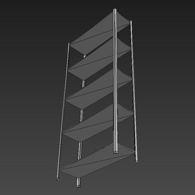 Rack standard Low-poly 3D model_5