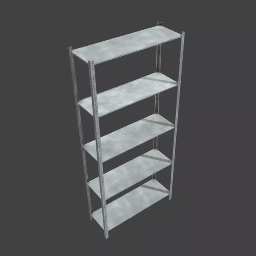 Rack standard Low-poly 3D model_0