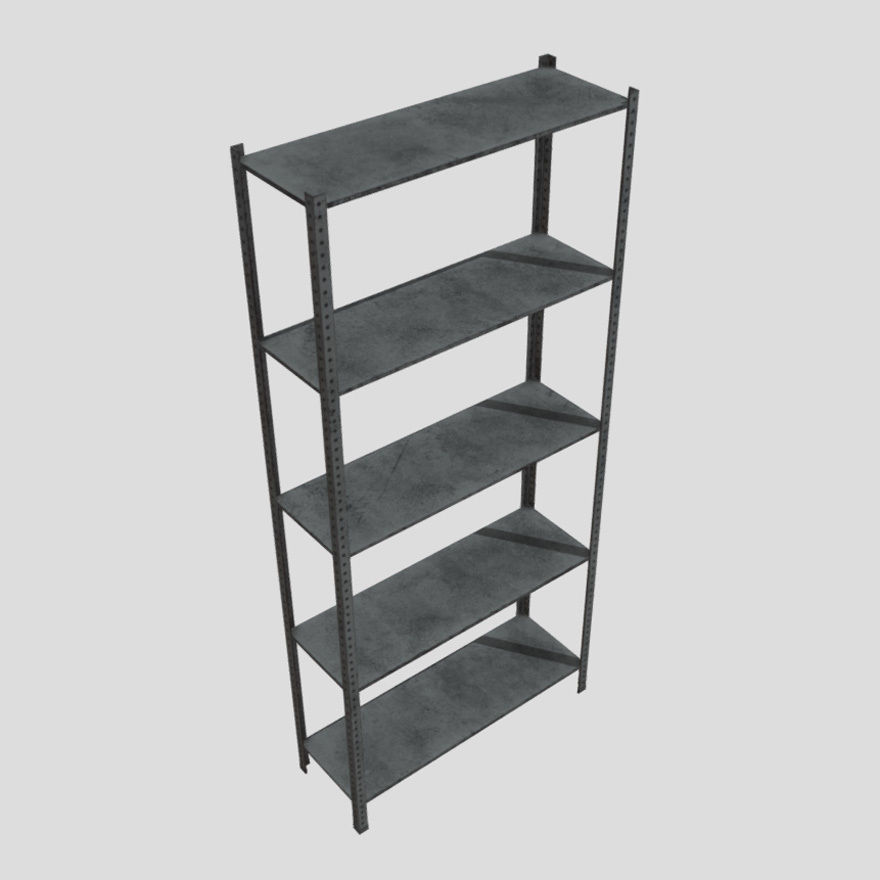 Rack standard Low-poly 3D model_2