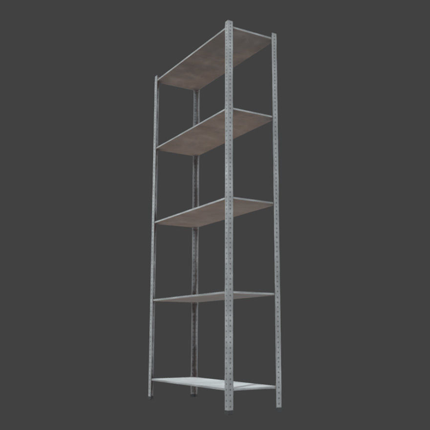 Rack standard Low-poly 3D model_1