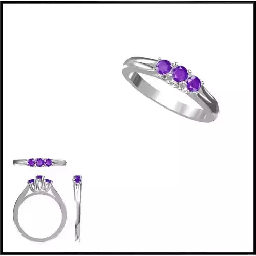 JCD Format Minimalist color stone rings 3d jewelry cad