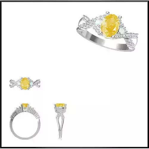 JCD Format Fancy color stone rings metal file for jewelry making