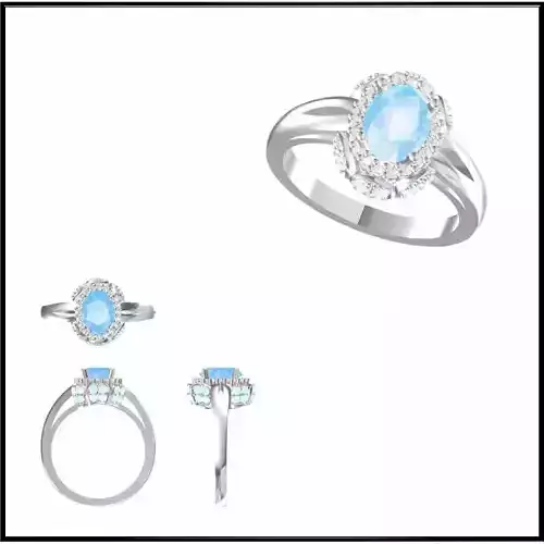 JCD Format Fancy color stone rings jewelers file set