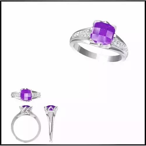 JCD Format Fancy color stone rings cad ring design