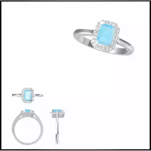 JCD Format  Diamond color stone rings ring cad