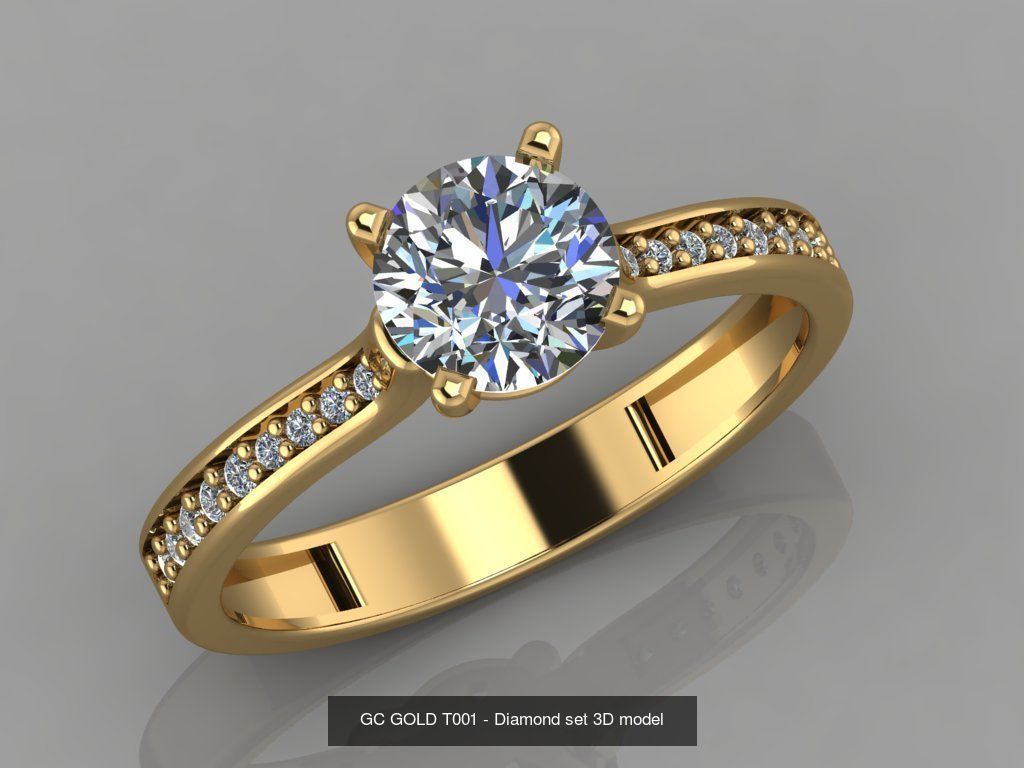 GC GOLD - Diamond gold  3D Model Collection_1