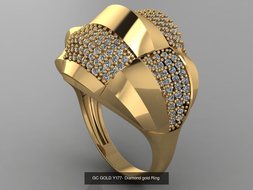 GC GOLD -Diamond gold  3D Model Collection_40