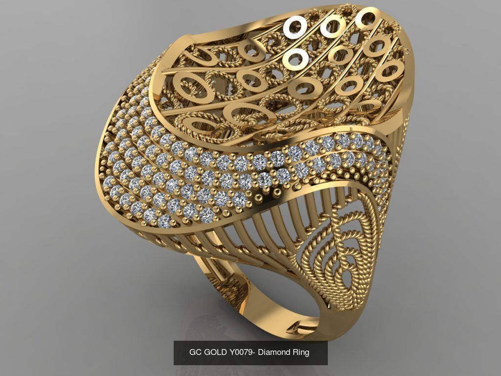 GC GOLD -Diamond gold  3D Model Collection_7