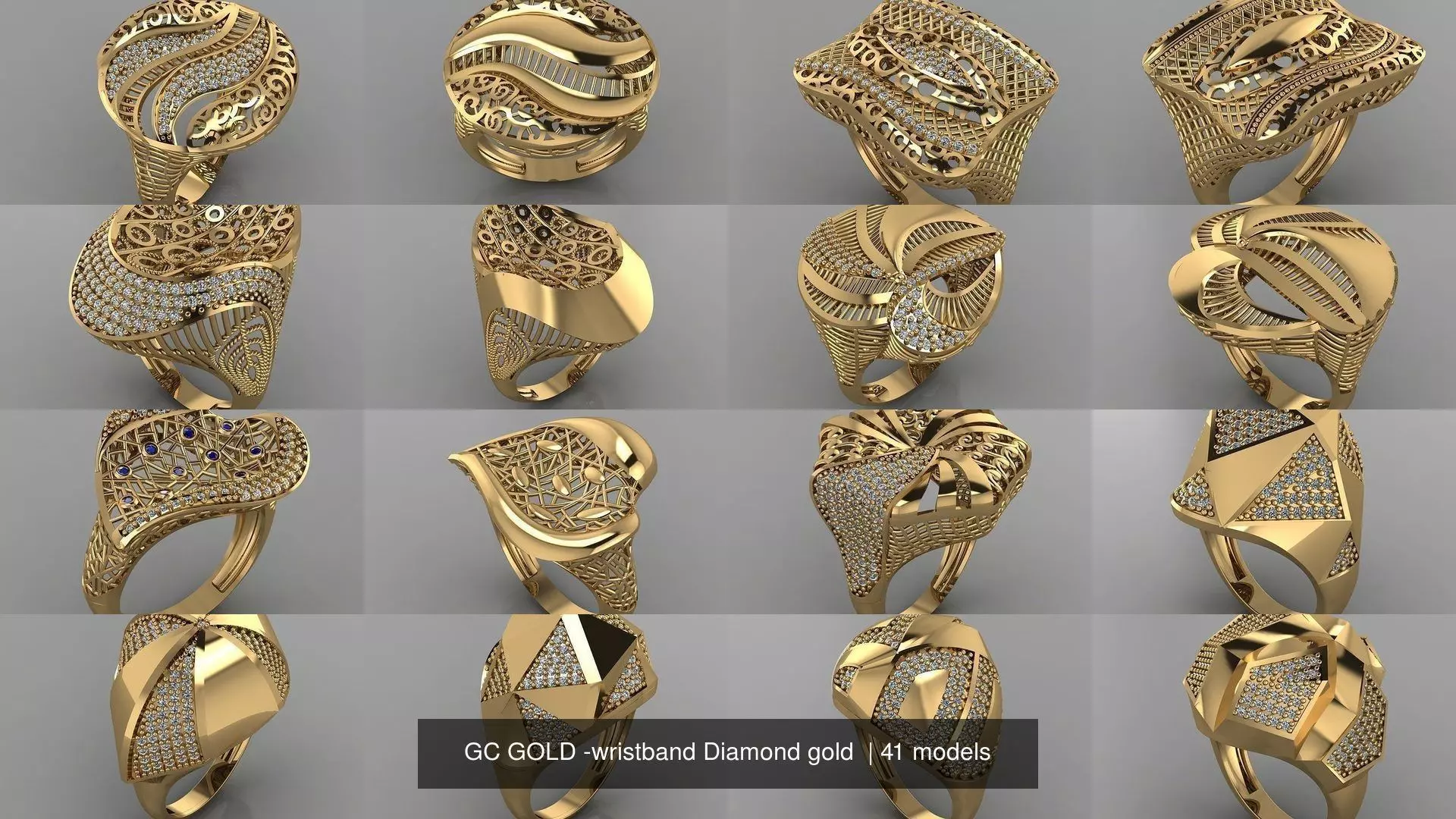 GC GOLD -Diamond gold  3D Model Collection_0
