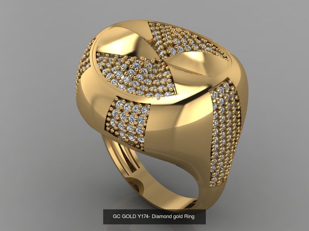 GC GOLD -Diamond gold  3D Model Collection_37