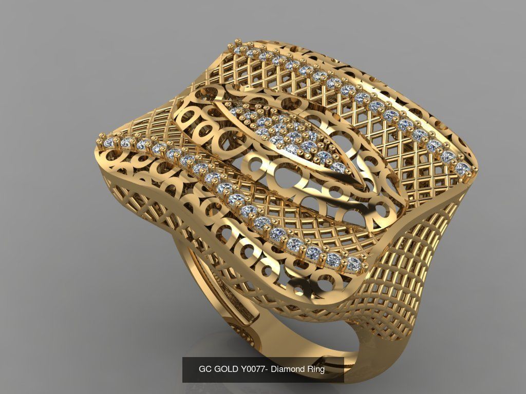 GC GOLD -Diamond gold  3D Model Collection_5