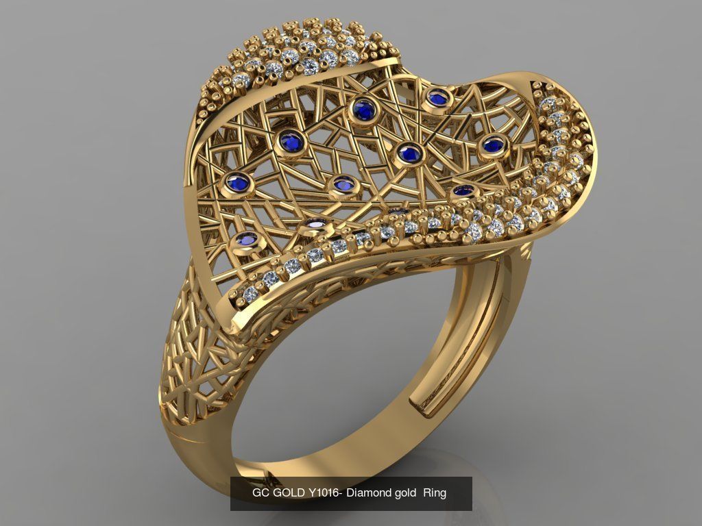 GC GOLD -Diamond gold  3D Model Collection_11