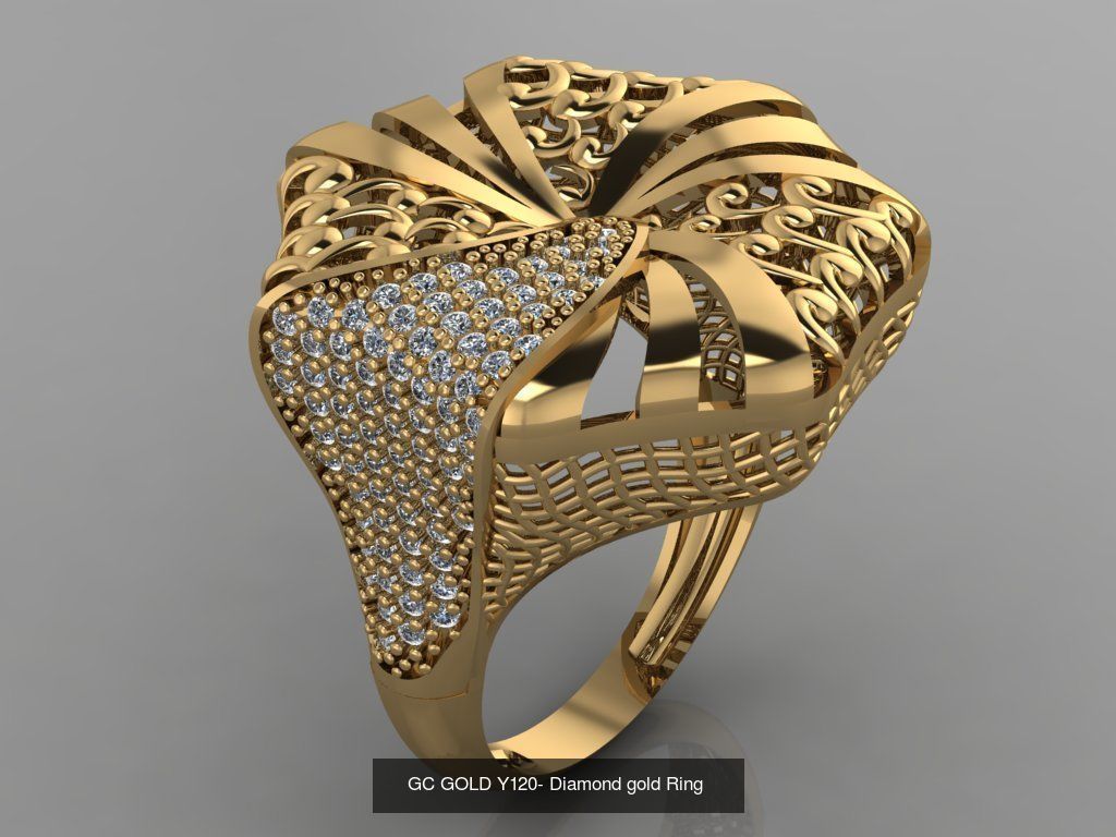 GC GOLD -Diamond gold  3D Model Collection_13