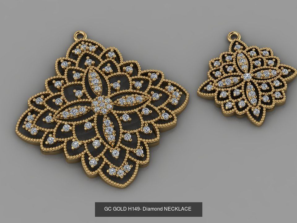GC GOLD - Diamond gold  3D Model Collection_180
