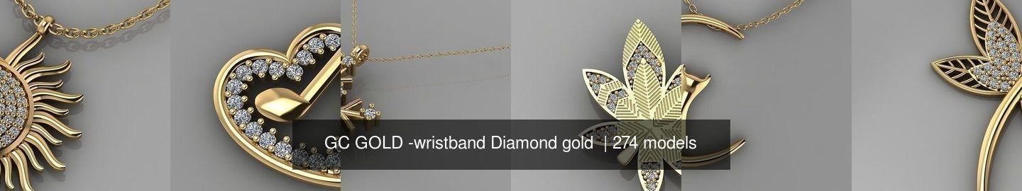 GC GOLD - Diamond gold  3D Model Collection_37