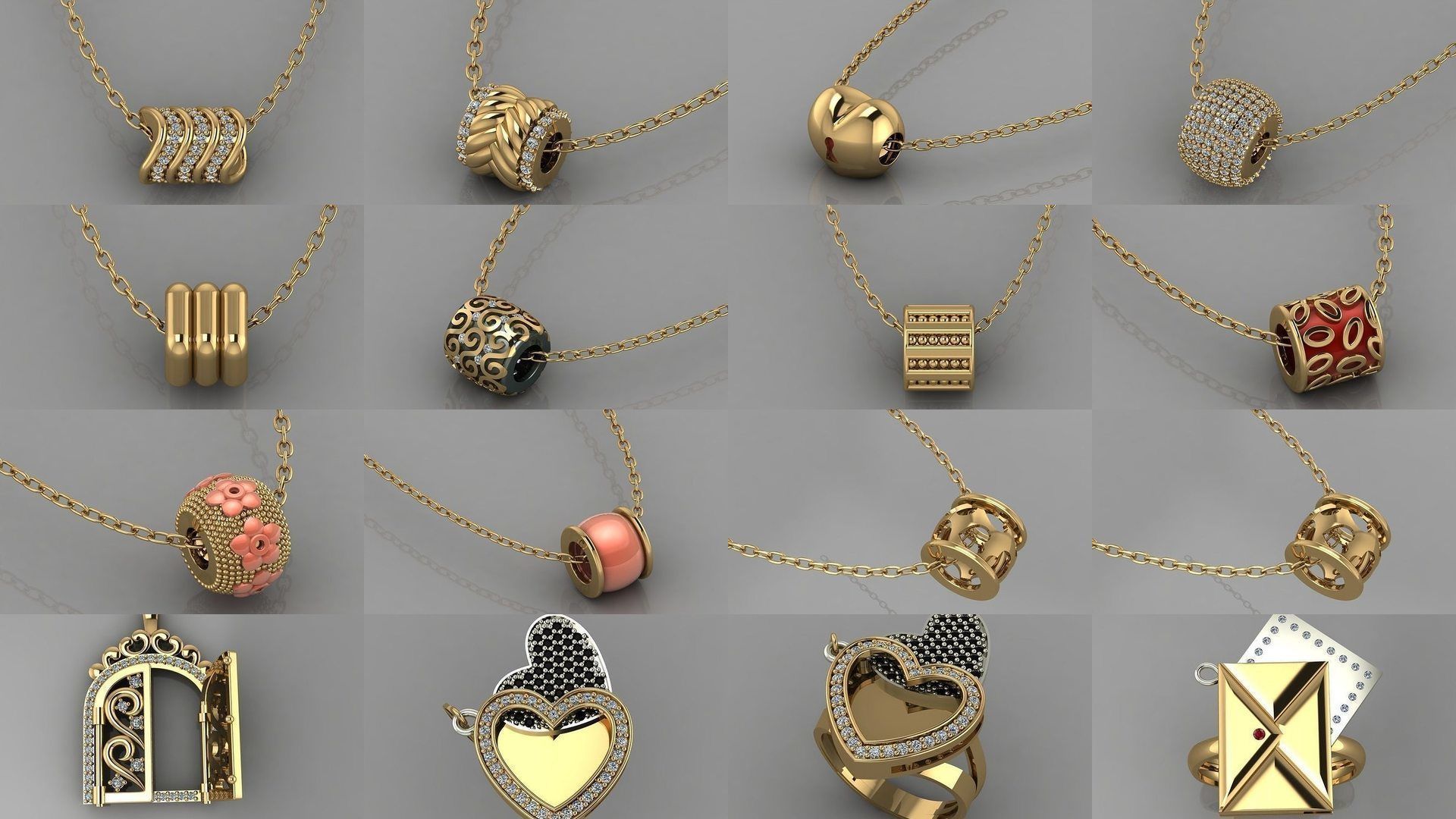 GC GOLD - Diamond gold  3D Model Collection_19