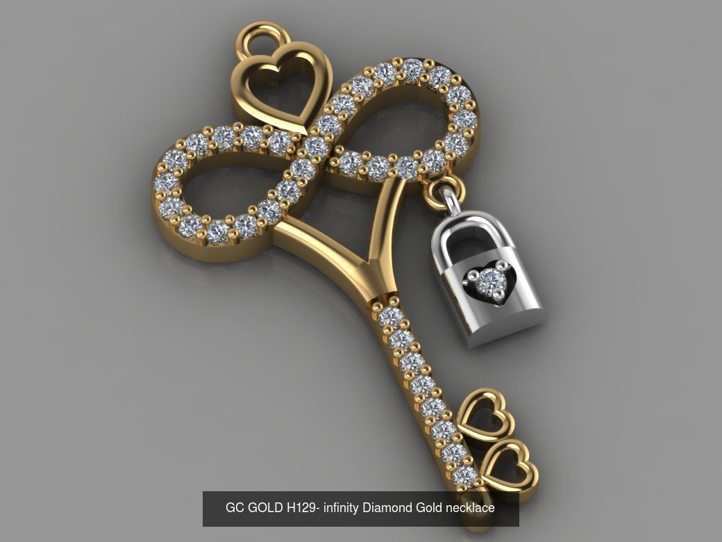 GC GOLD - Diamond gold  3D Model Collection_160