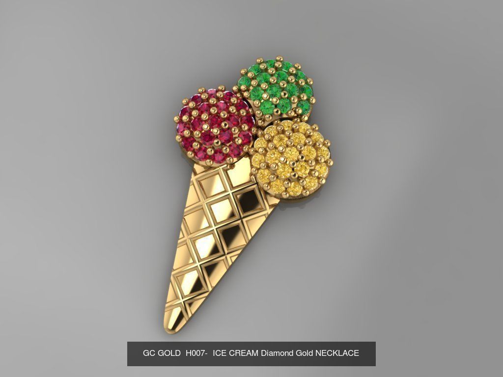 GC GOLD - Diamond gold  3D Model Collection_41