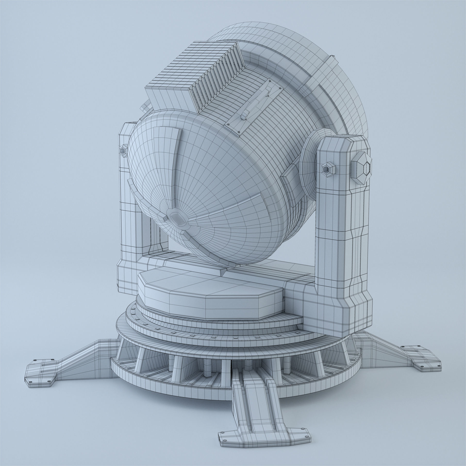 Batman searchlight 3D model_6