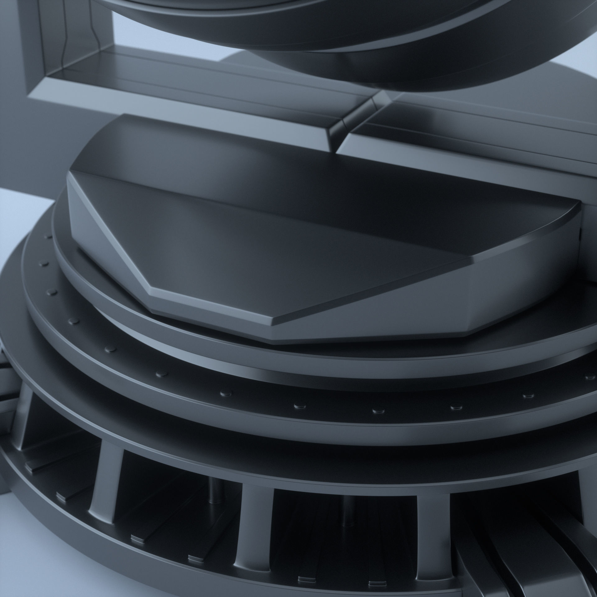 Batman searchlight 3D model_10