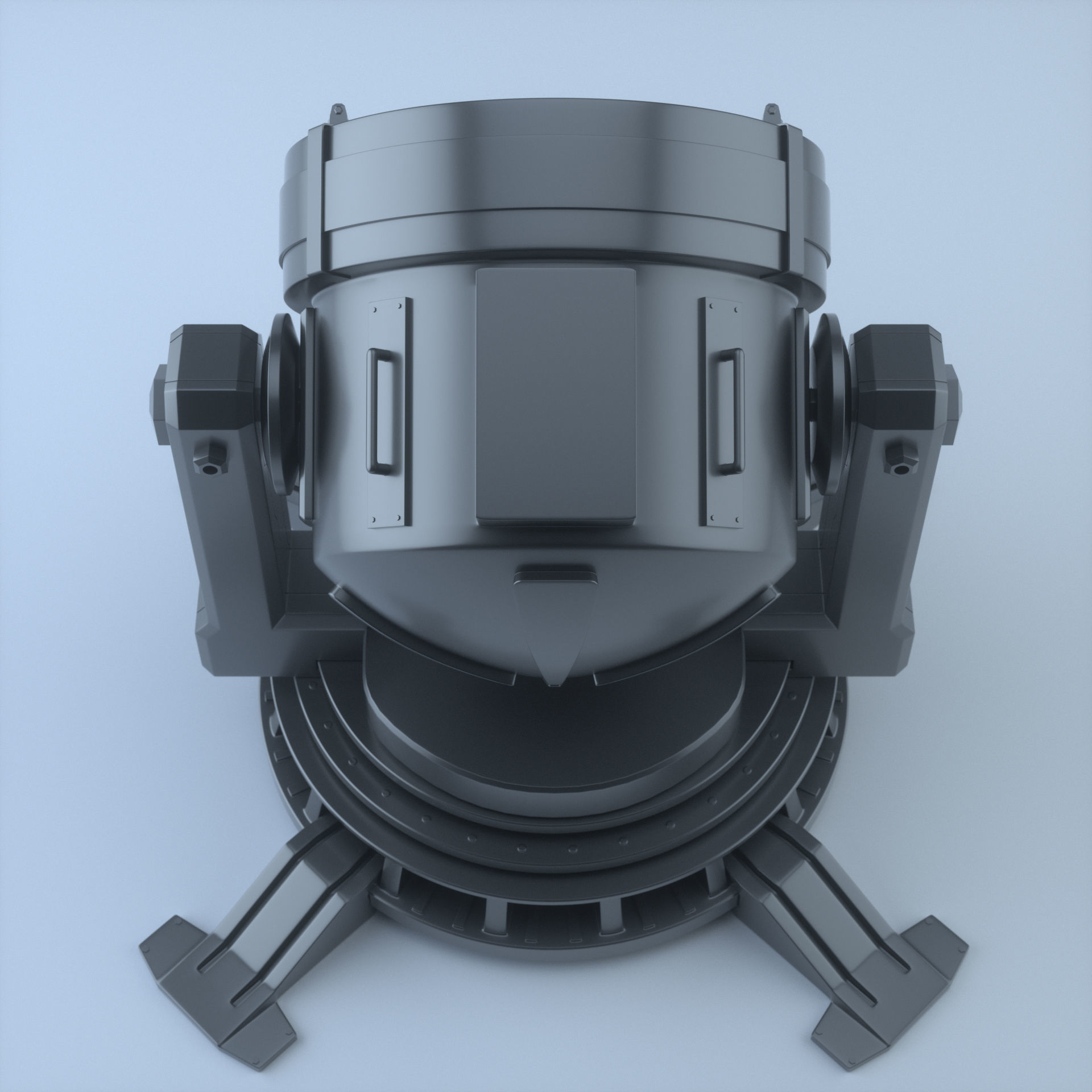 Batman searchlight 3D model_2