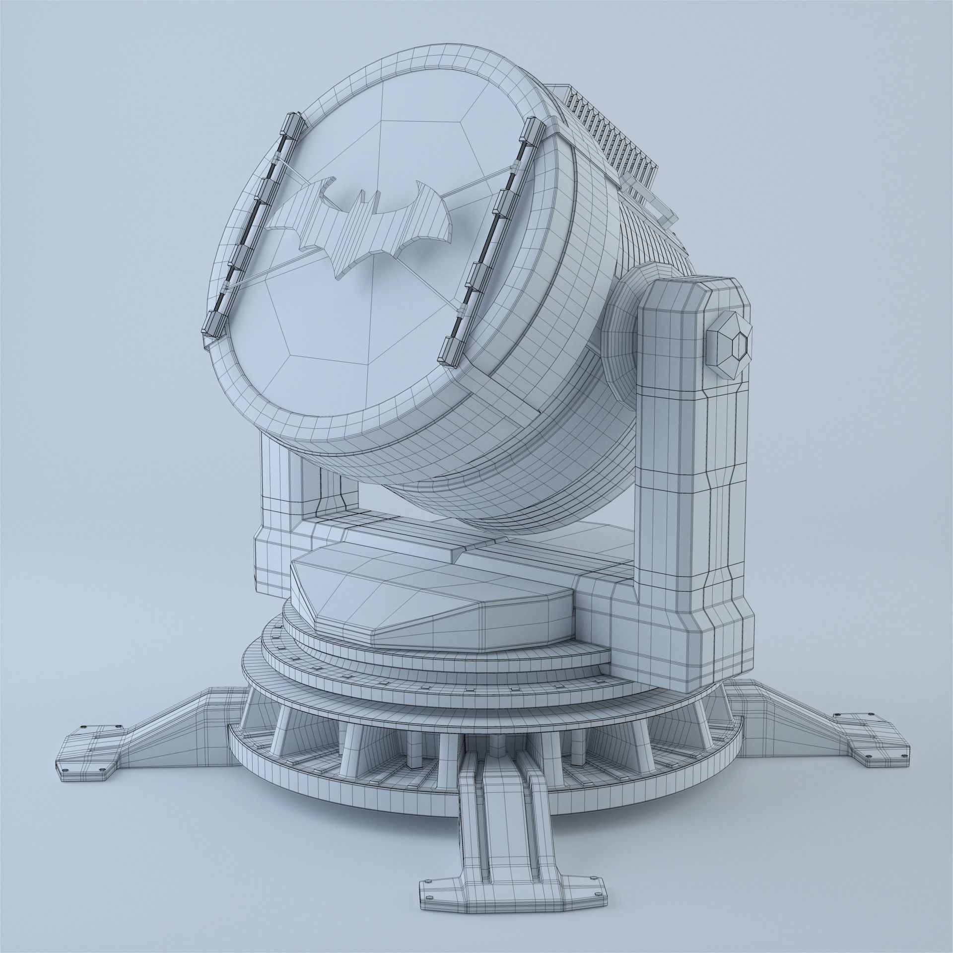 Batman searchlight 3D model_5