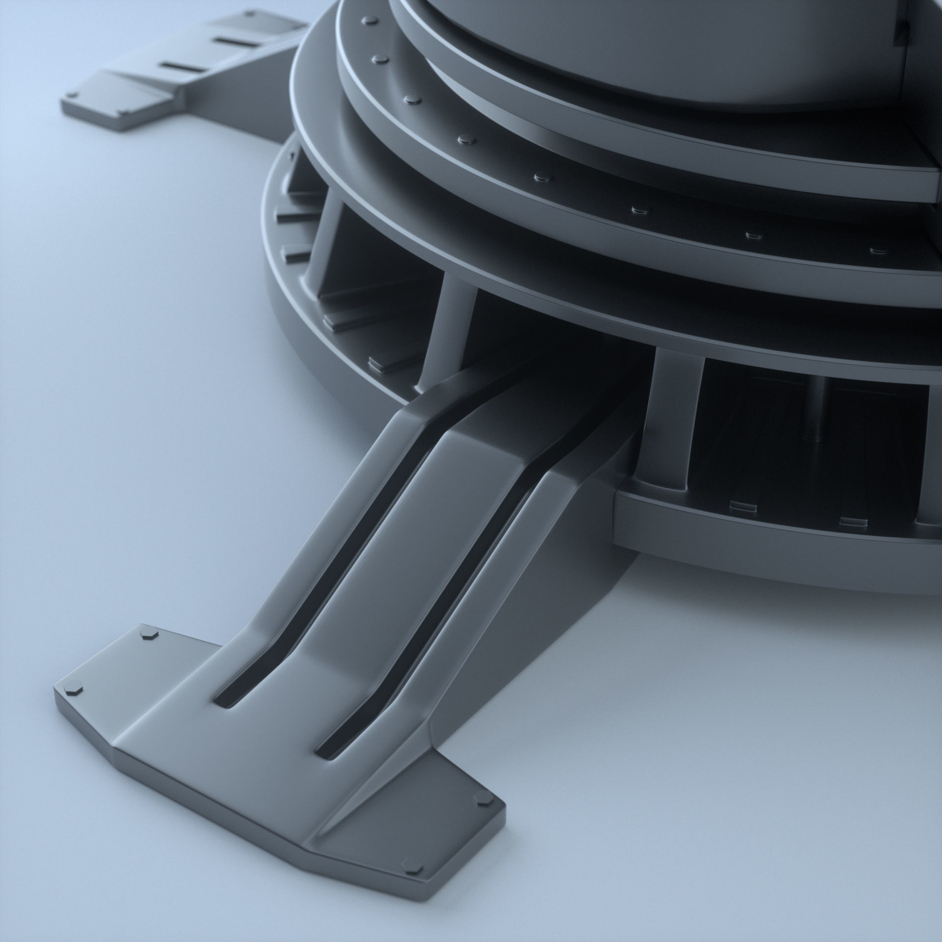 Batman searchlight 3D model_8