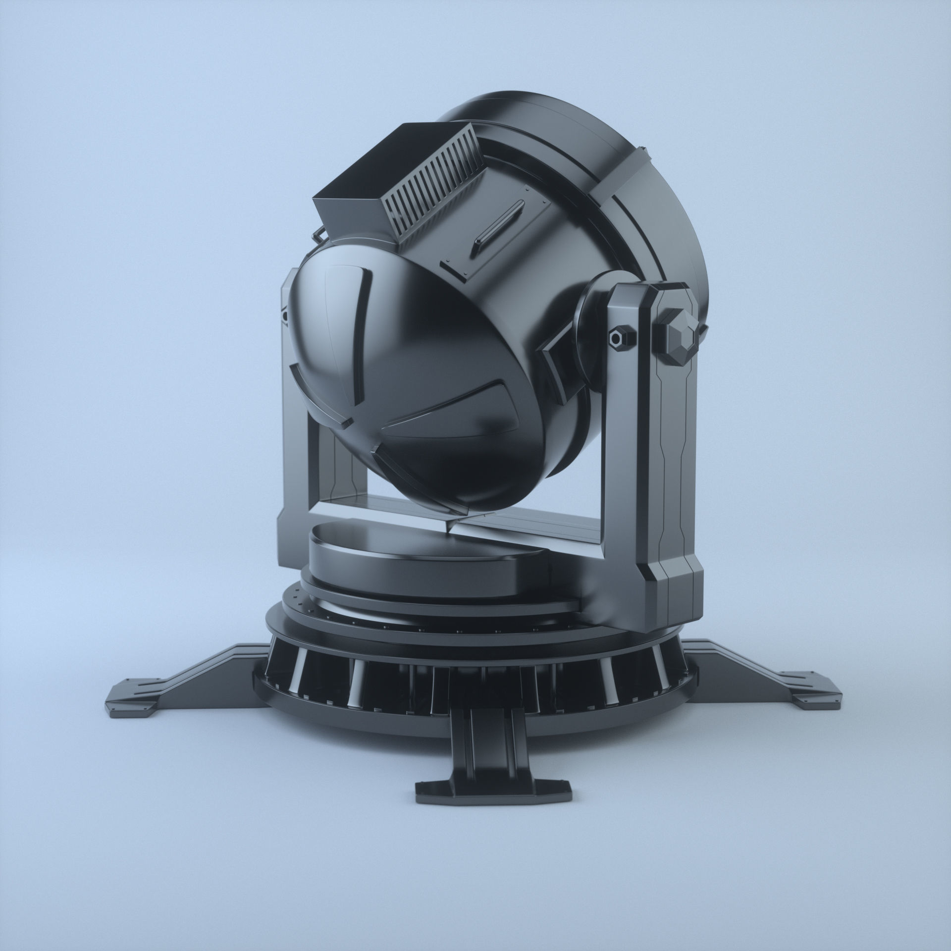 Batman searchlight 3D model_1