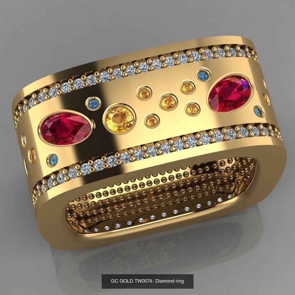 GC GOLD -Diamond gold  3D Model Collection_2