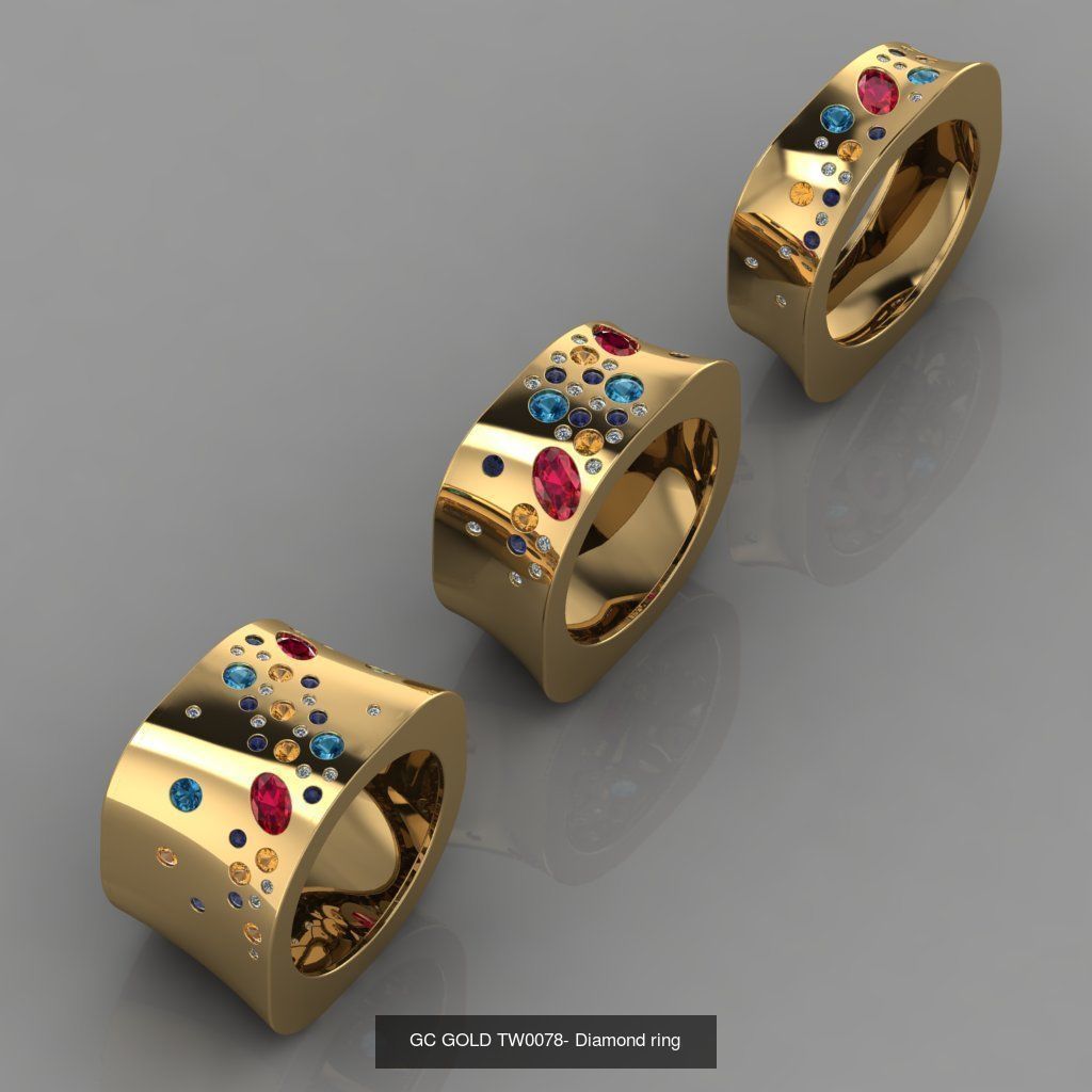 GC GOLD -Diamond gold  3D Model Collection_6