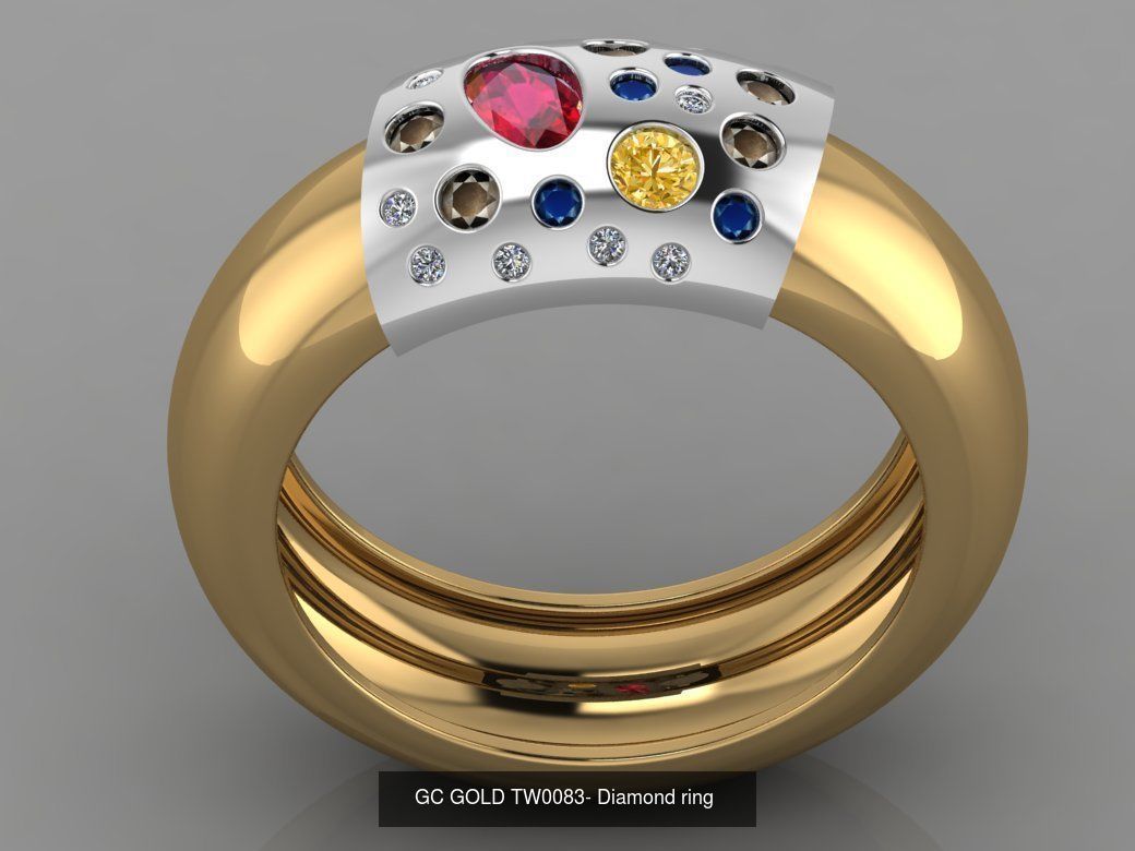 GC GOLD -Diamond gold  3D Model Collection_11