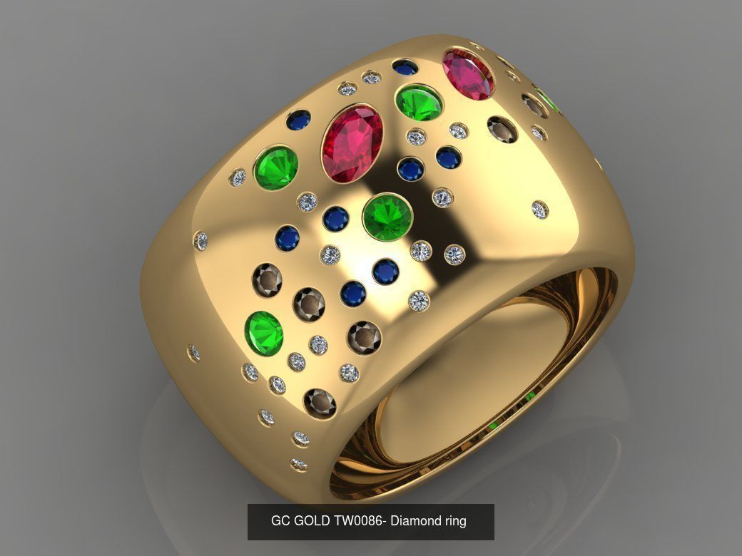 GC GOLD -Diamond gold  3D Model Collection_14