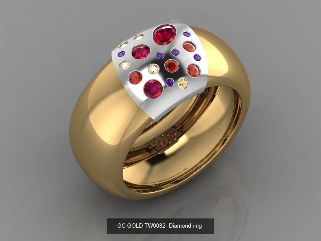 GC GOLD -Diamond gold  3D Model Collection_10