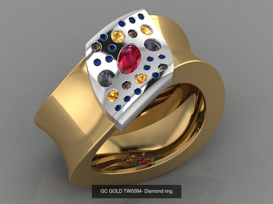 GC GOLD -Diamond gold  3D Model Collection_12